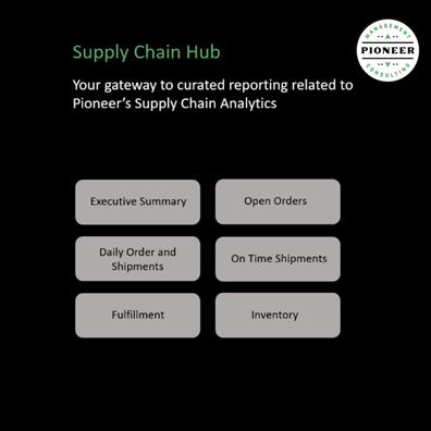 Supply chain hub illustration