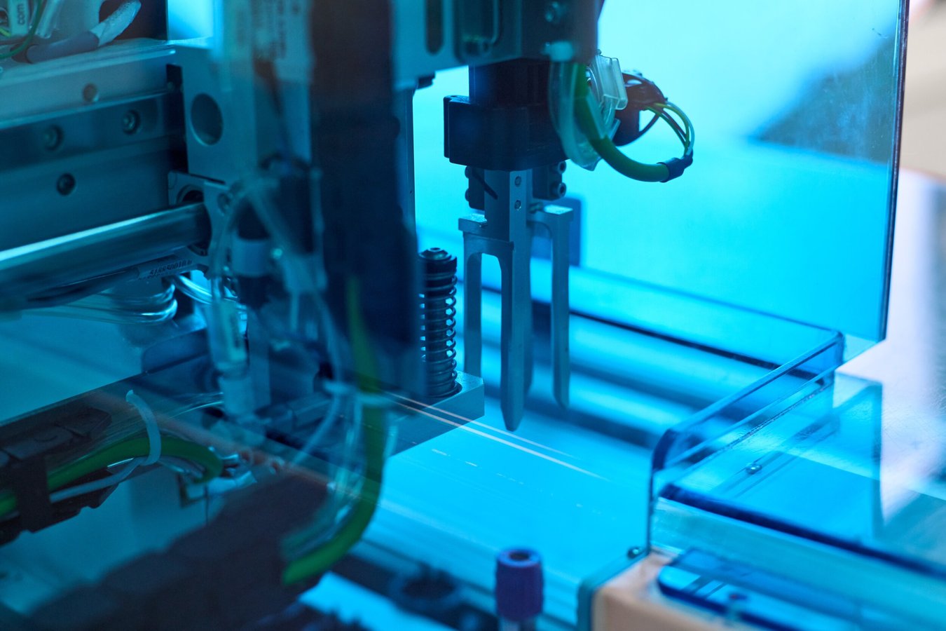 Samples processing in lab. Transport to analyzer.